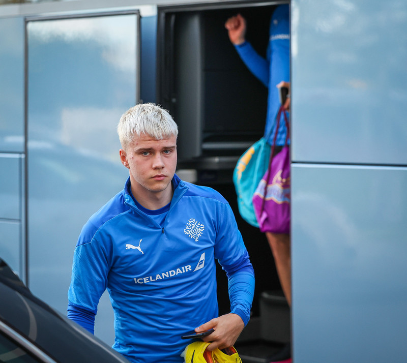 Myndir: U21 æfði í Ceské Budejovice í gær