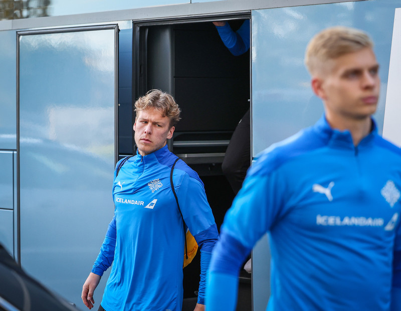 Myndir: U21 æfði í Ceské Budejovice í gær