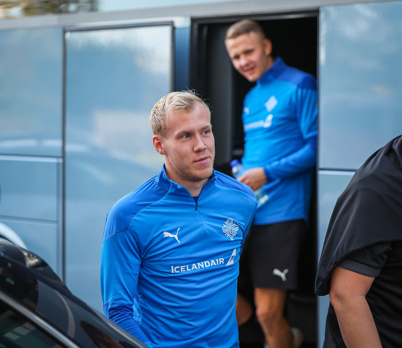 Myndir: U21 æfði í Ceské Budejovice í gær