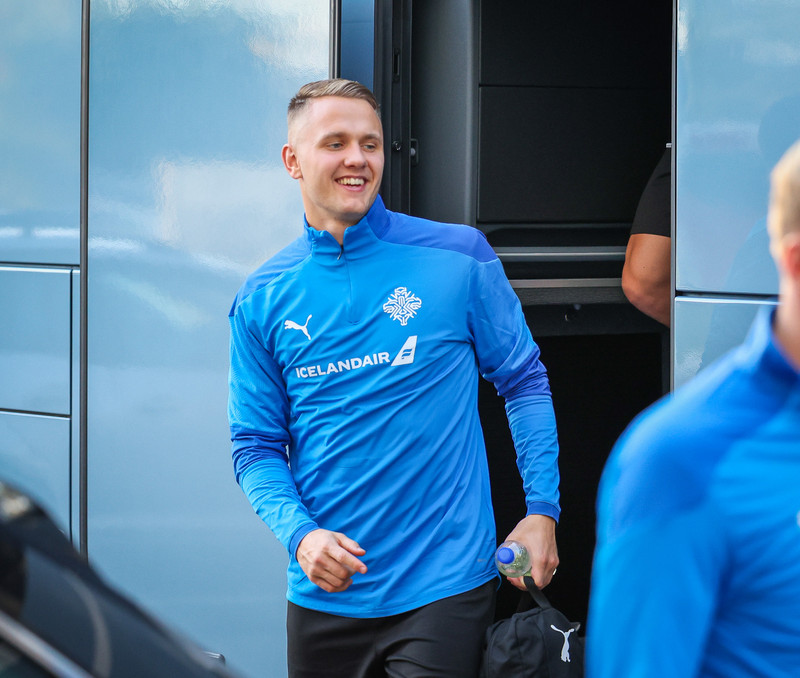 Myndir: U21 æfði í Ceské Budejovice í gær
