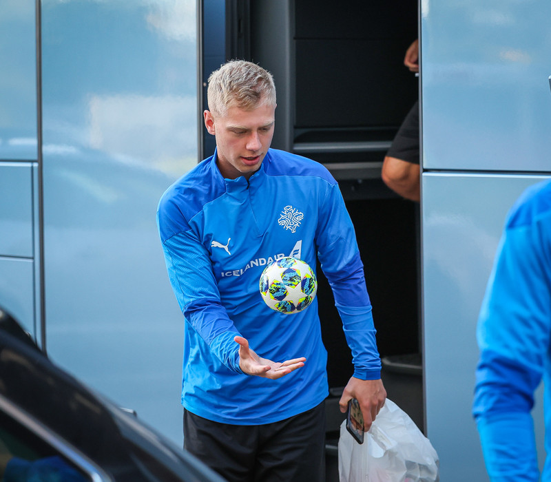 Myndir: U21 æfði í Ceské Budejovice í gær