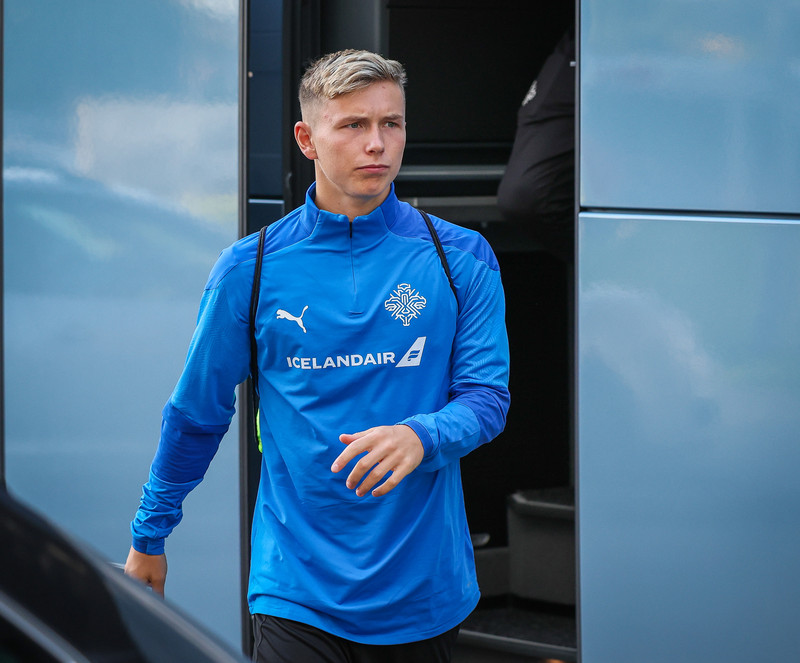 Myndir: U21 æfði í Ceské Budejovice í gær
