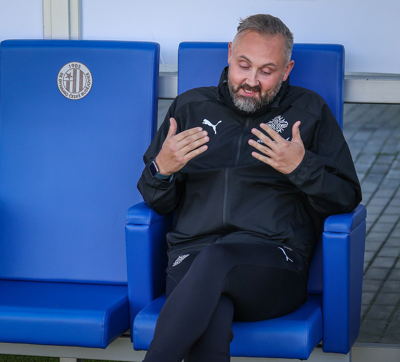 Myndir: U21 æfði í Ceské Budejovice í gær