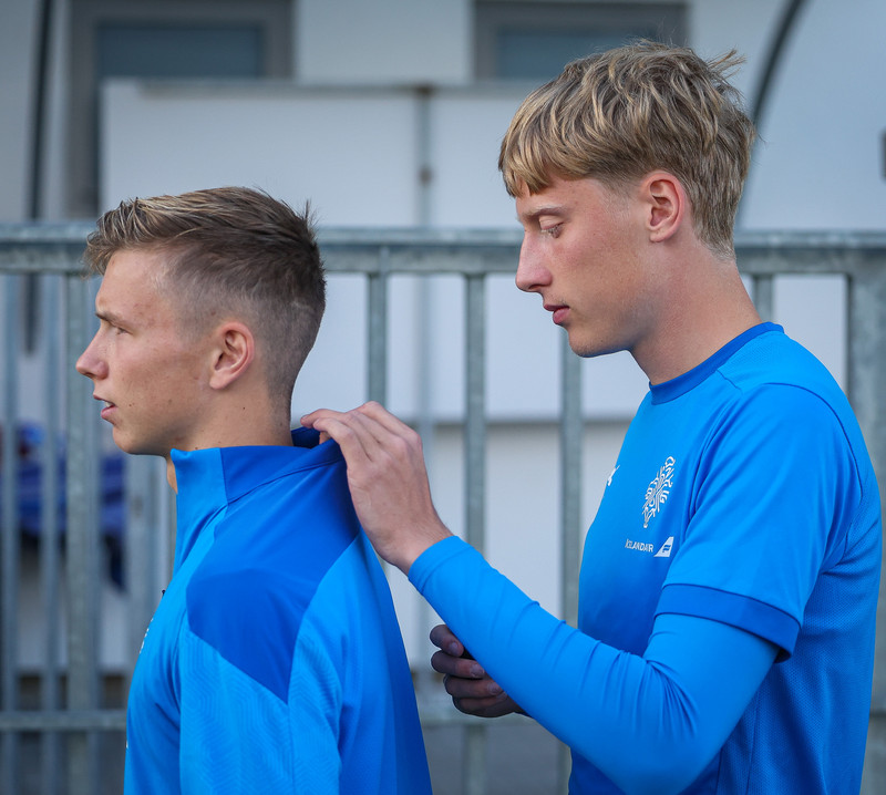 Myndir: U21 æfði í Ceské Budejovice í gær
