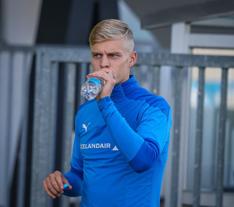 Myndir: U21 æfði í Ceské Budejovice í gær