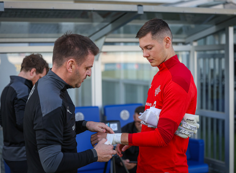 Myndir: U21 æfði í Ceské Budejovice í gær