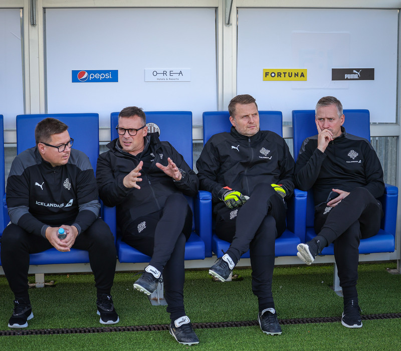 Myndir: U21 æfði í Ceské Budejovice í gær