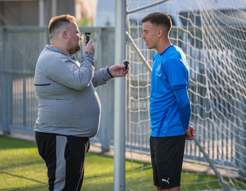 Myndir: U21 æfði í Ceské Budejovice í gær