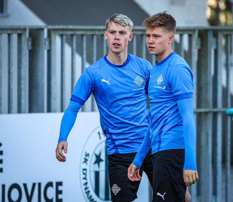 Myndir: U21 æfði í Ceské Budejovice í gær