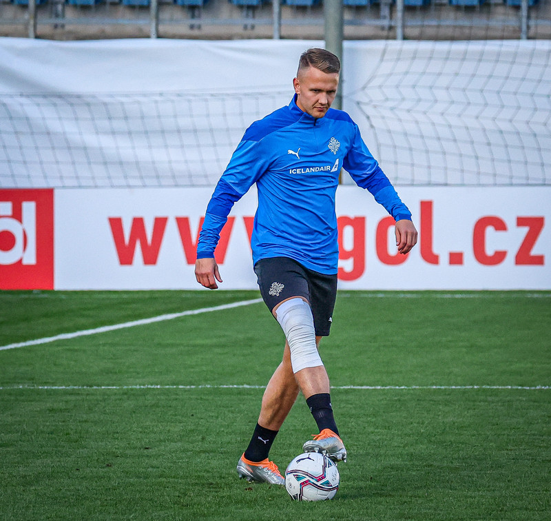 Myndir: U21 æfði í Ceské Budejovice í gær