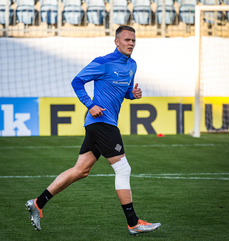 Myndir: U21 æfði í Ceské Budejovice í gær