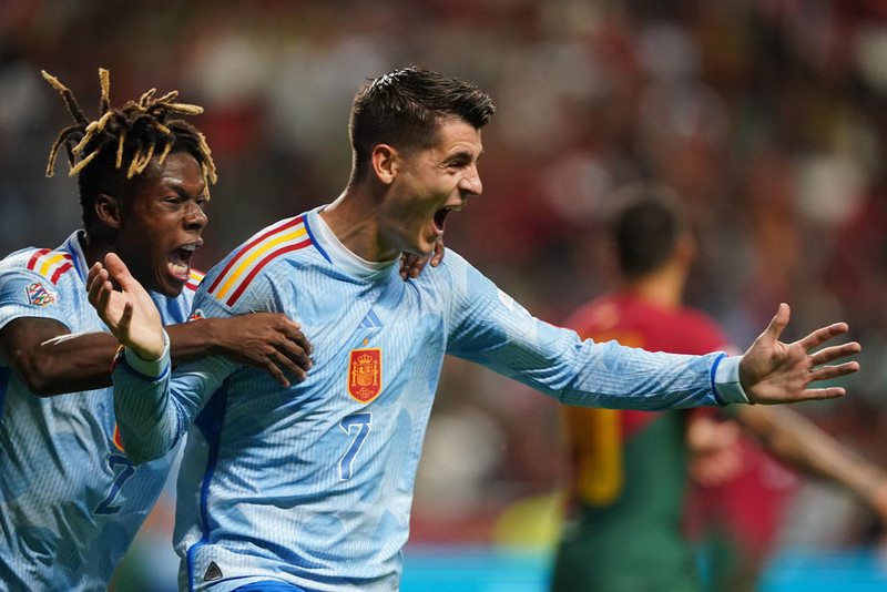 Alvaro Morata skoraði sigurmark Spánverja