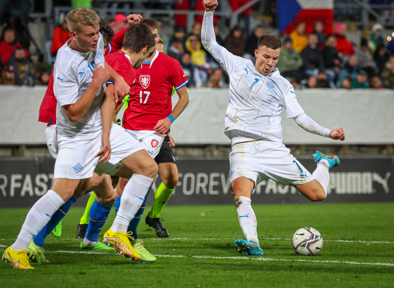 Myndaveisla frá jafntefli U21 í Tékklandi