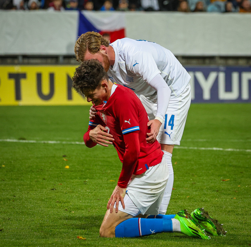 Myndaveisla frá jafntefli U21 í Tékklandi