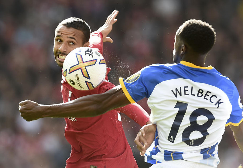 Joel Matip í leiknum gegn Brighton