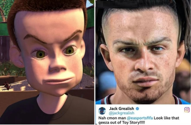 Grealish telur sig líkjast karakter úr Toy Story.