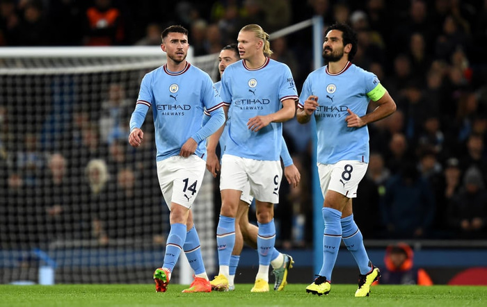 Erling Braut Haaland, Aymeric Laporte og Ilkay Gündogan byrja allir