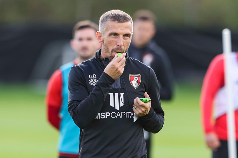 Gary O'Neil reifst við dómarann að leikslokum
