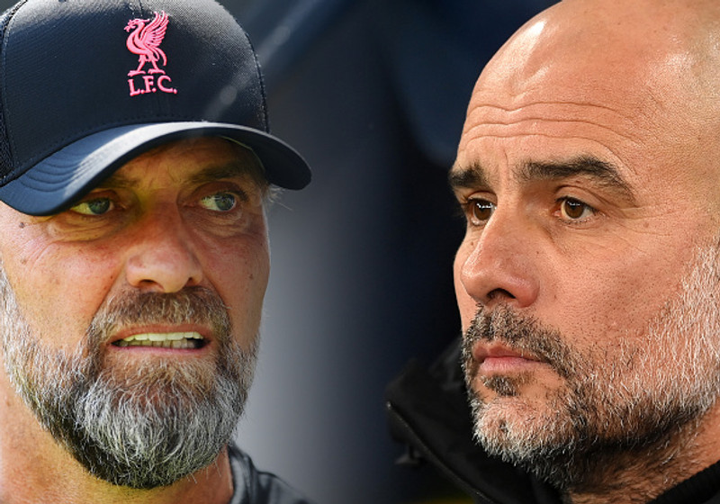 Jurgen Klopp og Pep Guardiola.