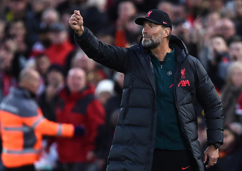 Jürgen Klopp fékk rauða spjaldið