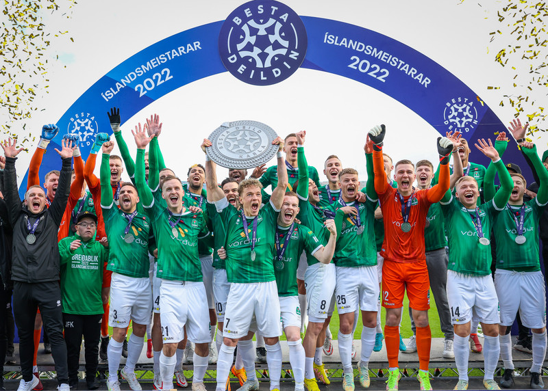 Íslandsmeistarar Breiðabliks 2022.