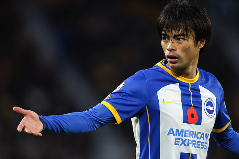 <b>Sóknarmaður: Kaoru Mitoma (Brighton)</b> - Úlfarnir réðu engan veginn við japanska landsliðsmanninn.