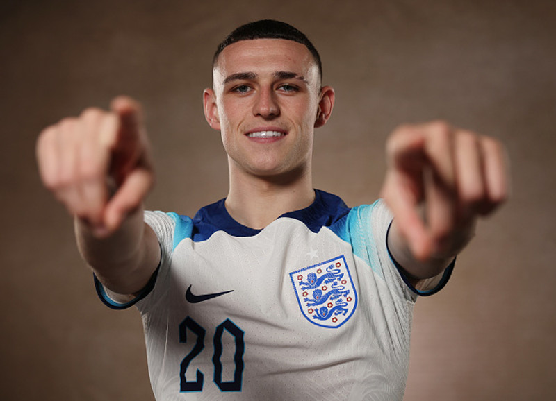 Phil Foden, leikmaður Englands.
