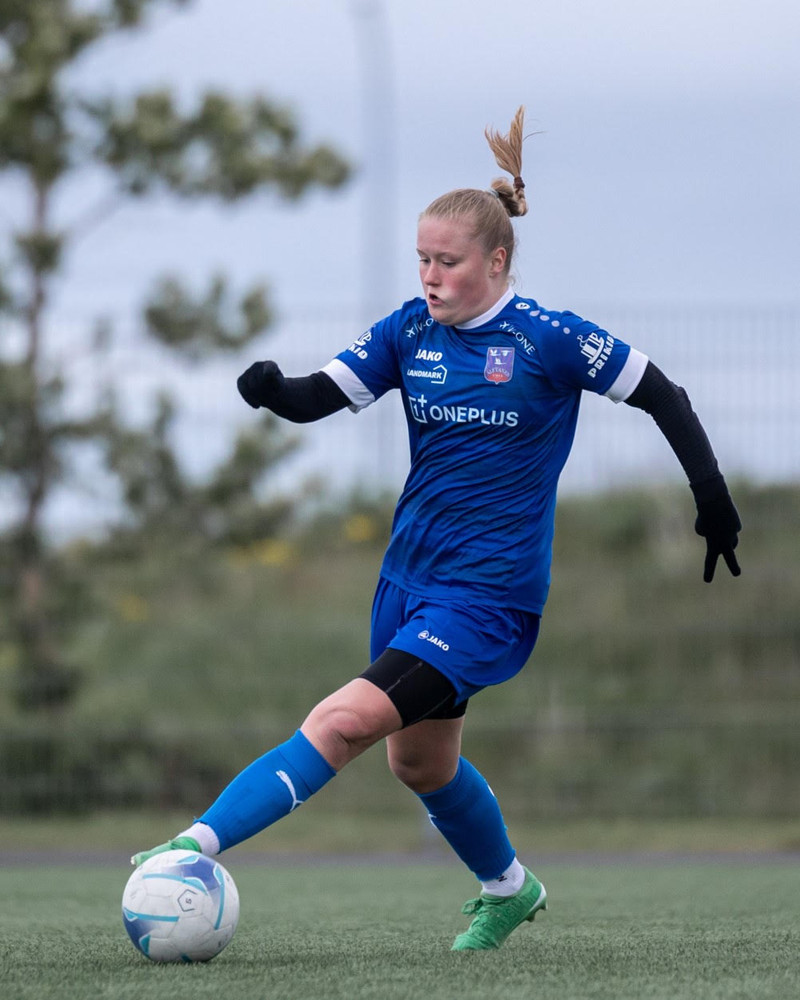 Lilja Björk í leik með Álftanesi á síðasta ári