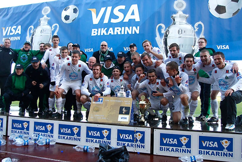 Blikar hafa einu sinni unnið bikarkeppnina, árið 2009.