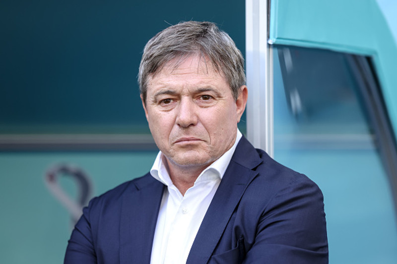 Dragan Stojkovic, þjálfari Serbíu.