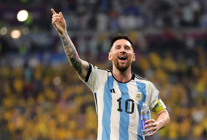 Fyrsta mark Messi í útsláttarkeppni HM - Einu frá því að jafna Batistuta