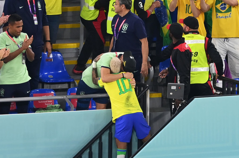 Neymar og Alex Telles í kvöld