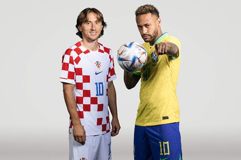 Luka Modric og Neymar.