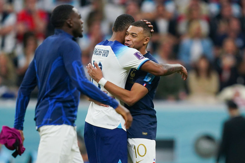 Rashford og Mbappe eftir leikinn í gær
