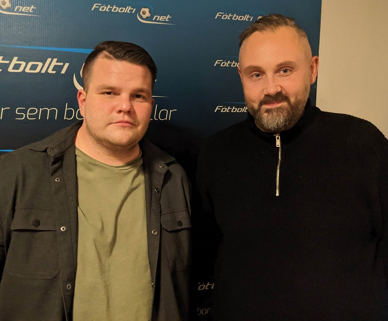 Óðinn Svan hér til vinstri.