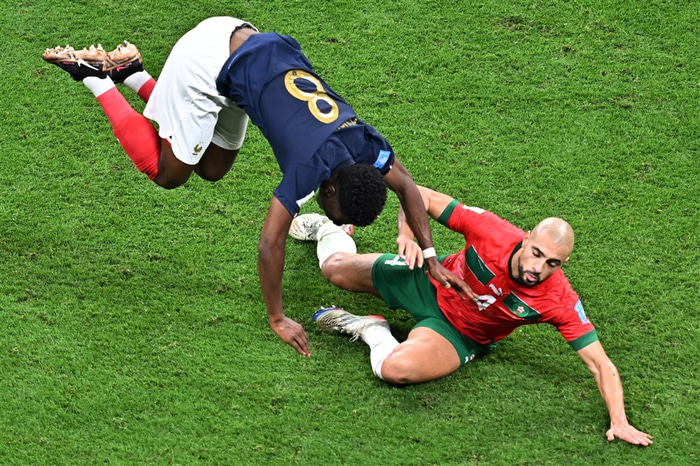 Aurelien Tchouameni og Sofyan Amrabat.