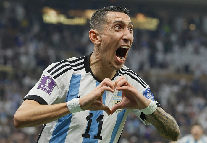 Angel Di María skoraði og fiskaði víti í leiknum
