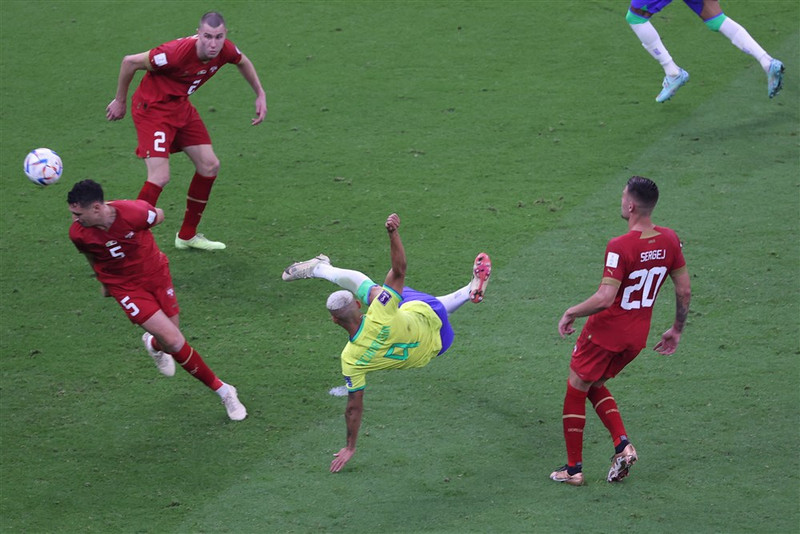 Bakfallsspyrna Richarlison var stórkostleg
