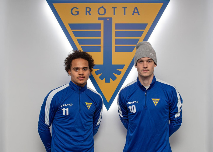 Ívar Óli og Axel verða með Gróttu næsta sumar.