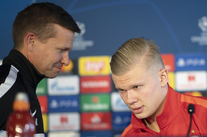Jesse Marsch og Erling Braut Haaland