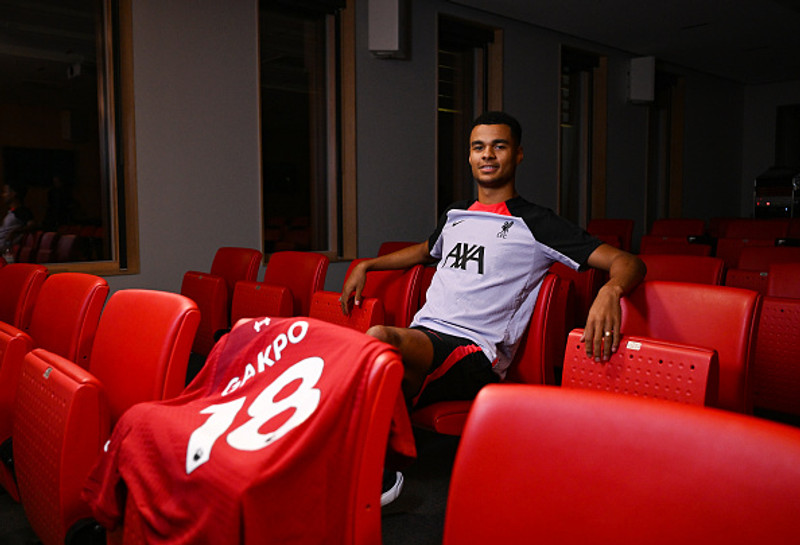 Myndir: Fyrsti dagur Cody Gakpo hjá Liverpool