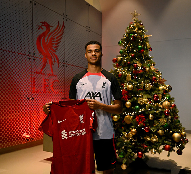 Myndir: Fyrsti dagur Cody Gakpo hjá Liverpool