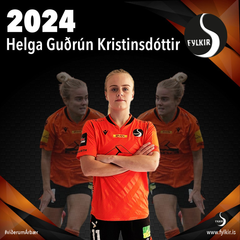 Helga Guðrún framlengir við Fylki