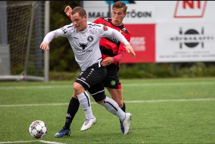 Guðbjörn Smári í leik með Hvíta riddaranum.