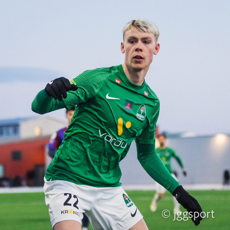 Ágúst Eðvald Hlynsson skoraði glæsilegt mark