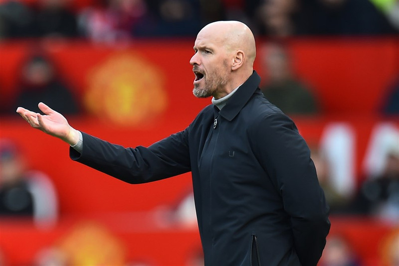 Erik ten Hag, stjóri Manchester United.