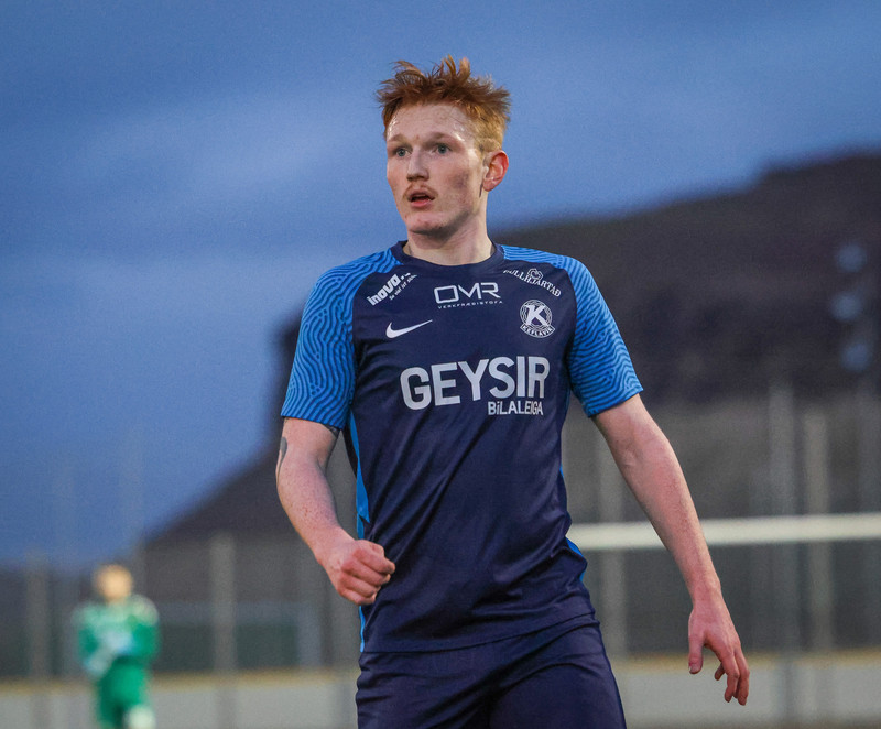 Jóhann var á láni hjá Víði í fyrra en hefur skorað nokkur mörk fyrir Keflavík í vetur.