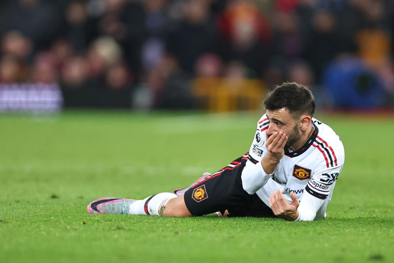 Bruno Fernandes, miðjumaður Manchester United.
