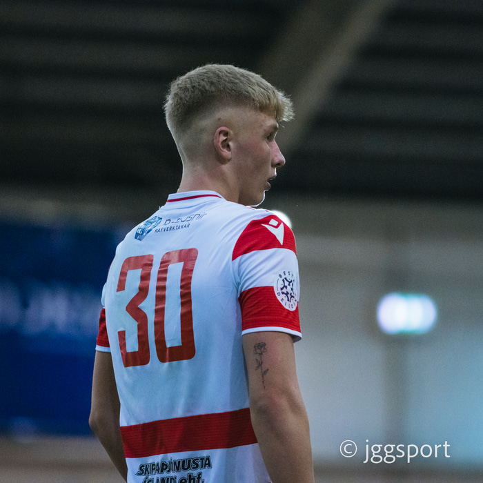 Í leik með HK á undirbúningstímabilinu fyrir síðasta tímabil.