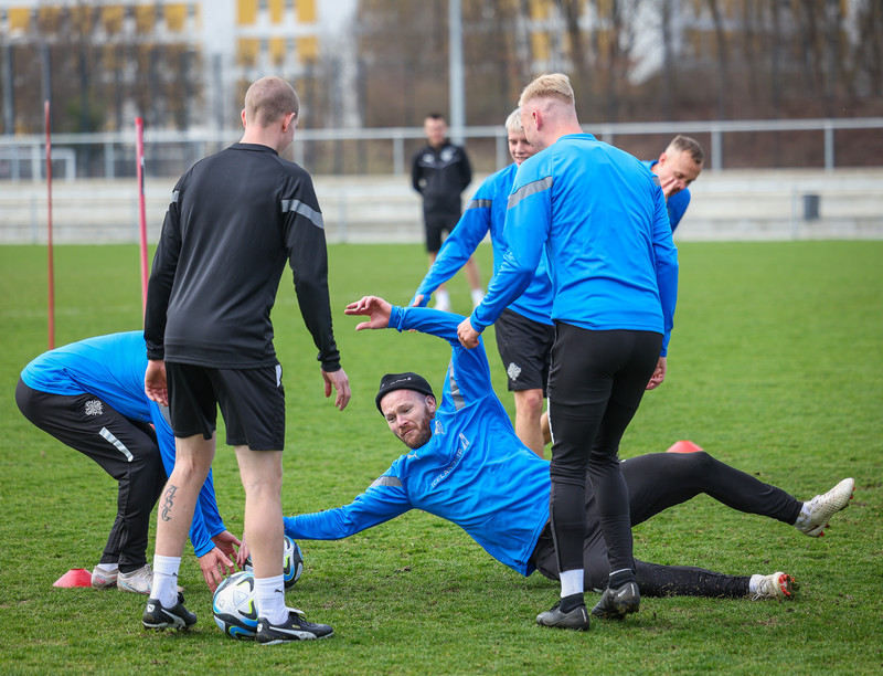Myndaveisla frá æfingu Íslands í München